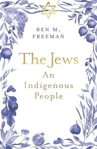 Book cover: “The Jews: An Indigenous People” with floral design.