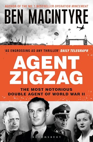 Book cover for “Agent Zigzag” featuring a man in a Nazi uniform and others.