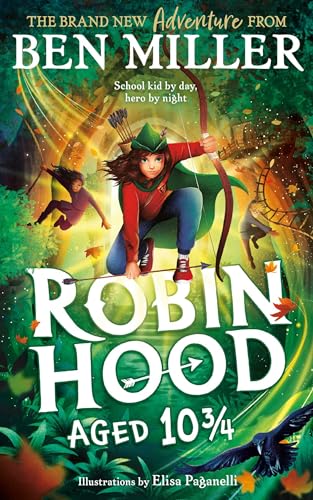 Book cover depicting a young Robin Hood with a bow and arrow.