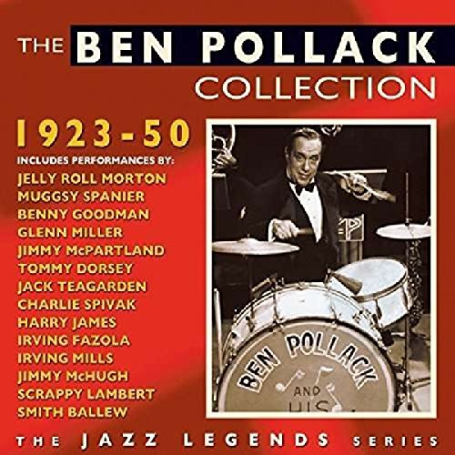 CD cover for “The Ben Pollack Collection 1923-1950” featuring a drummer.