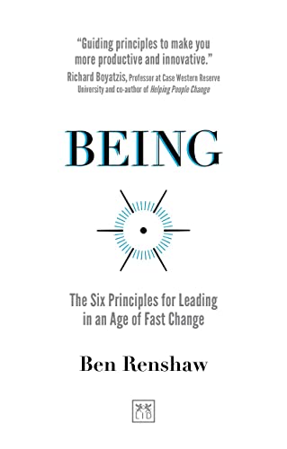 Book cover: “Being” by Ben Renshaw, with a starburst graphic.