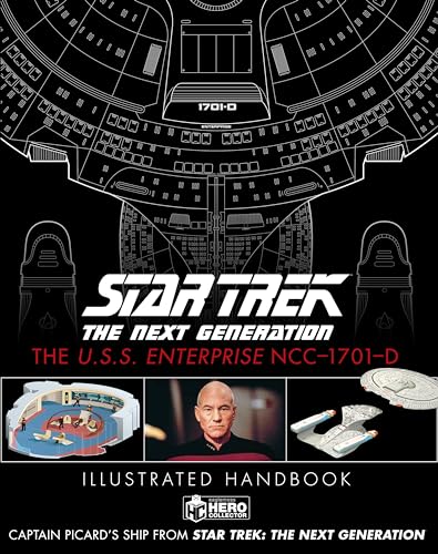 Star Trek: The Next Generation Enterprise-D illustrated handbook cover with ship diagrams.
