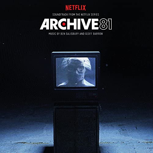“Archive 81” soundtrack CD cover with a vintage television displaying a face.