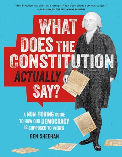 Book cover featuring George Washington and bold red text: "What Does The Constitution Actually Say?".