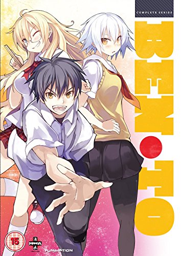 Anime cover art featuring three students with the large yellow text Ben-to.