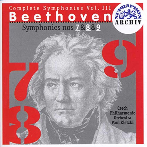 CD cover featuring a portrait of Beethoven with red numbers and text.