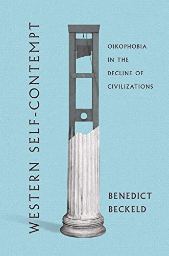 Book cover with a guillotine illustration and vertical text.