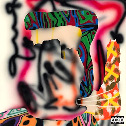 CD cover for BENEE’s “Hey u” with abstract, colorful, distorted imagery.