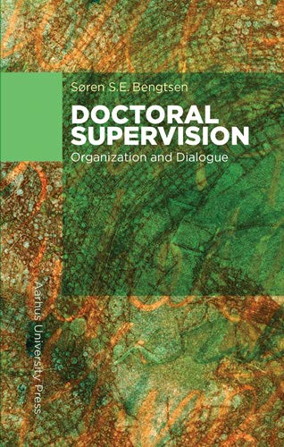 Book cover: "Doctoral Supervision" with abstract green and brown marbled design.