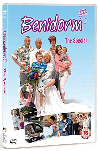 DVD cover for "Benidorm - The Special" featuring a group portrait.
