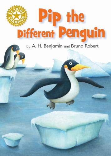 Book cover featuring a cartoon penguin running on ice floes.