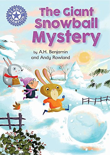 Book cover: children and animals investigate a large snowball.