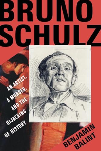 Book cover featuring a sketched portrait of Bruno Schulz and red text.