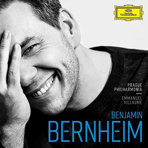 CD cover featuring a black and white portrait of tenor Benjamin Bernheim.