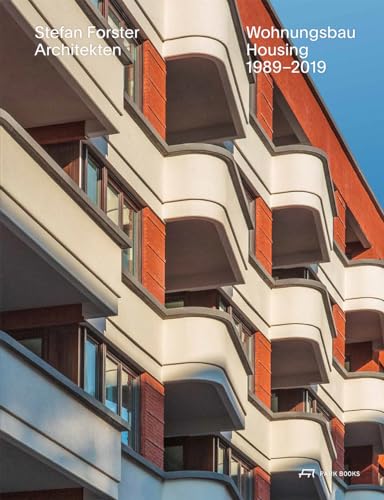 Book cover featuring a modern building with curved balconies and red brick.
