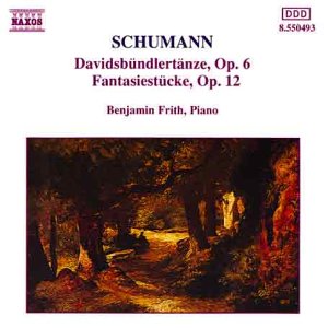 CD cover for Schumann’s Davidsbundlertanze and Fantasiestucke, featuring a forest scene.