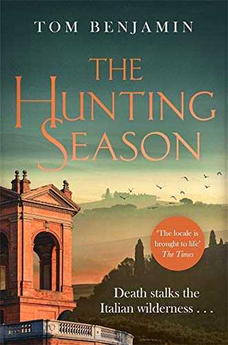 Book cover: Italian landscape with a building and birds in the sky.