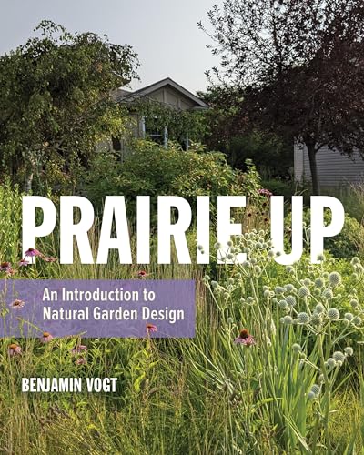 Book cover with wildflowers in a garden, house in background.
