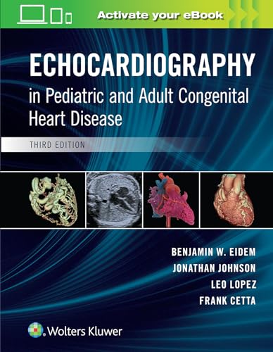 Book cover: “Echocardiography in Pediatric and Adult Congenital Heart Disease,” third edition.