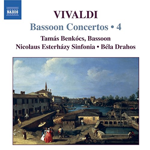 CD cover for Vivaldi’s Bassoon Concertos featuring a canal scene.