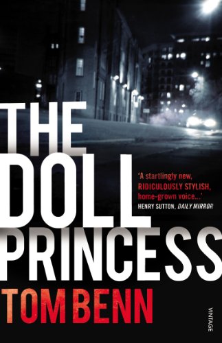 Book cover for “The Doll Princess” with a dark, urban street scene.