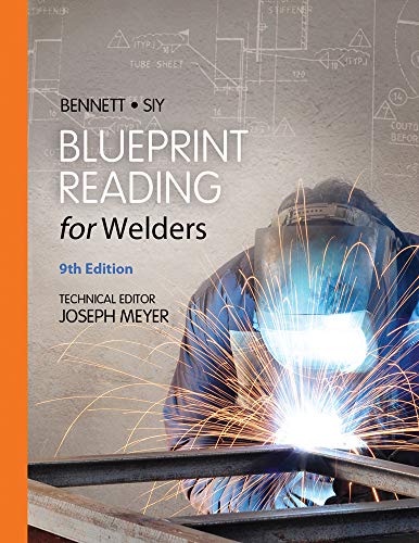 Blueprint Reading for Welders textbook cover with a welder at work.