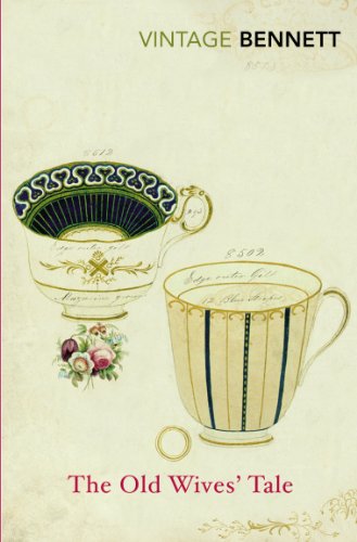 Vintage Classics book cover: "The Old Wives' Tale" with teacup illustration.