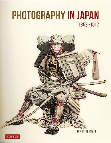 Book cover: "Photography in Japan 1853-1912" featuring a samurai portrait.