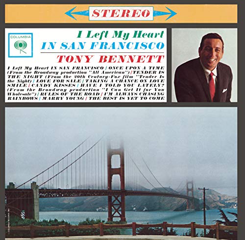 CD cover: Tony Bennett, San Francisco, Golden Gate Bridge image.