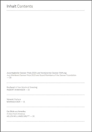 Book’s table of contents listing jury members, preface, and chapter titles.