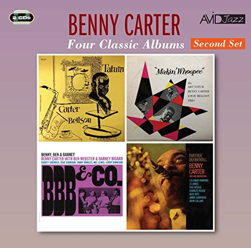 CD cover featuring four Benny Carter album artworks arranged in a two-by-two grid.