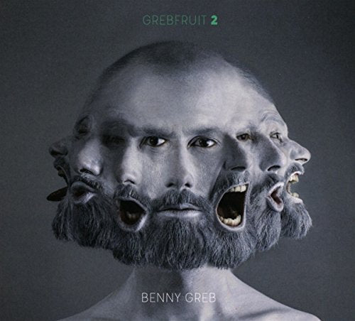 CD cover for Benny Greb’s Grebfruit 2, featuring a multi-faced portrait.