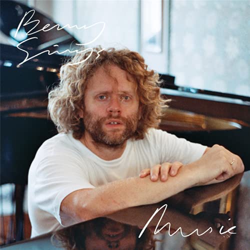 Album cover for Benny Sings’ “Music” featuring a portrait of the artist.