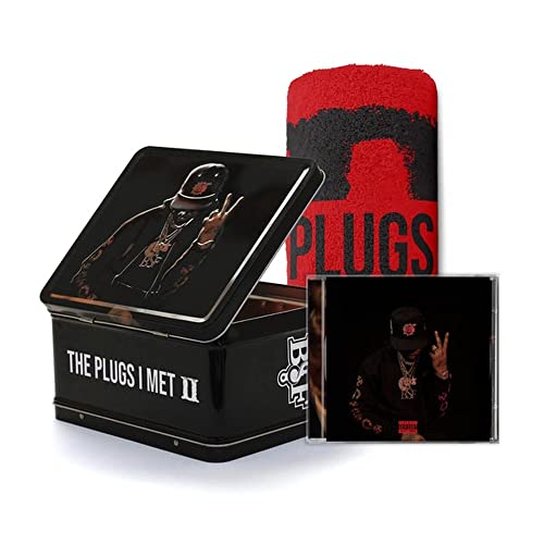 Black lunchbox with CD and red towel featuring Benny The Butcher.