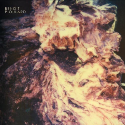 The alt text for the image is: "Album cover with abstract rocky texture and artist name 'Benoit Pioulard'."