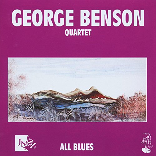 George Benson “All Blues” CD cover with purple background and landscape.