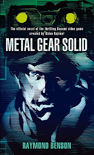 Book cover for “Metal Gear Solid” novel, featuring a shadowed face.