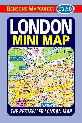 Folded map cover displaying “London Mini Map” with a street map preview.