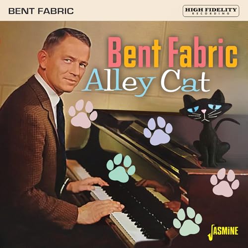 CD cover: man at piano with cat and paw prints.