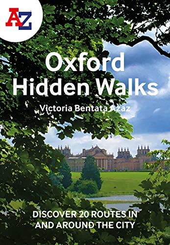 Book cover for Oxford Hidden Walks showing a historic building framed by green trees.