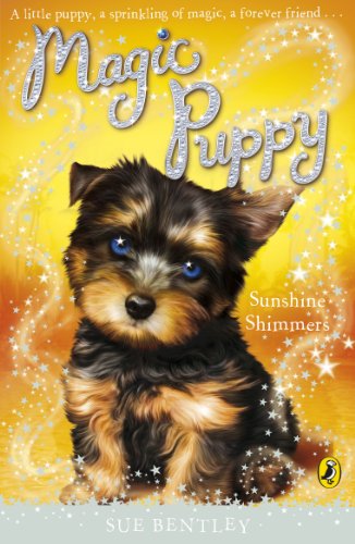 Book cover featuring a fluffy brown puppy with bright blue eyes.