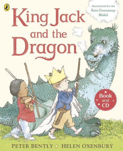 Book cover: two boys with a dragon, titled "King Jack and the Dragon".