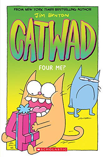 Catwad book cover with a surprised orange cat and a blue cat.