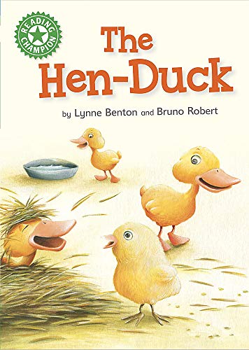 Book cover featuring a yellow duckling and chicks in grass.