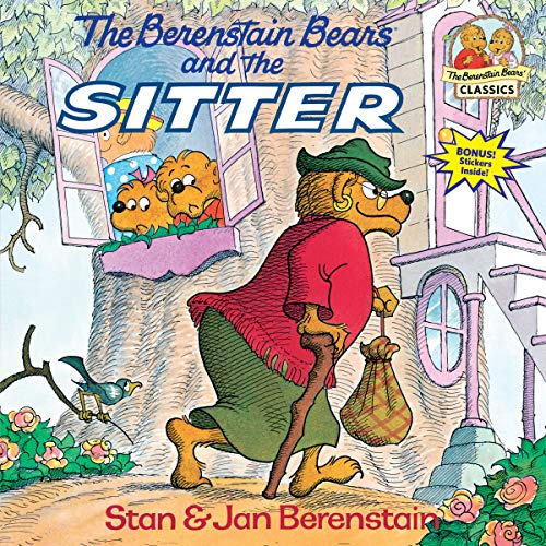 Berenstain Bears book cover depicting a bear sitter and two cubs at a window.