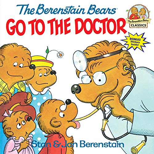Berenstain Bears book cover depicting a bear doctor examining a cub.