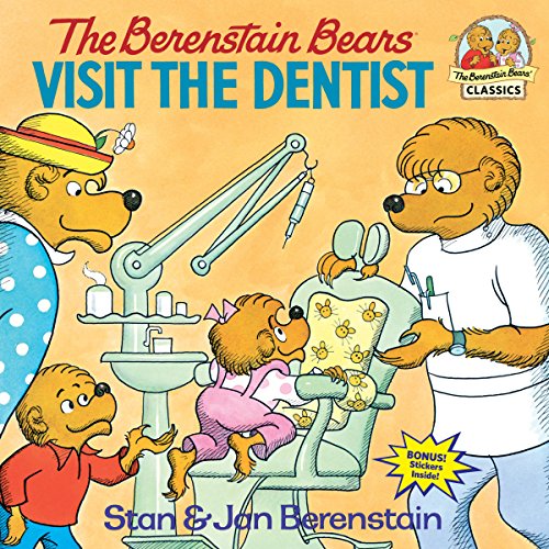 Berenstain Bears book cover depicting a bear family at the dentist.
