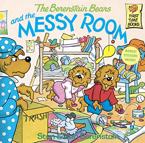 Berenstain Bears book cover depicting a very messy children’s bedroom.