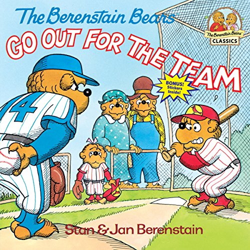 Berenstain Bears book cover depicting bear cubs trying out for a baseball team.