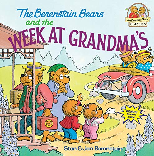 Berenstain Bears book cover depicting a family traveling to Grandma’s house.
